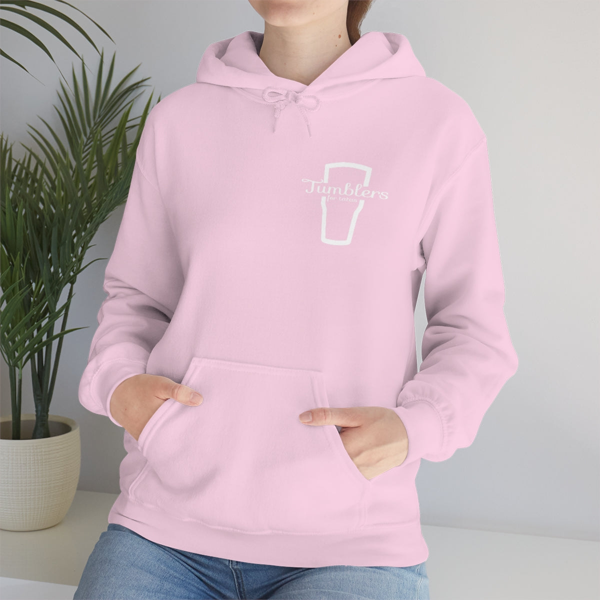 Tumblers for Tatas Hooded Sweatshirt - White Design