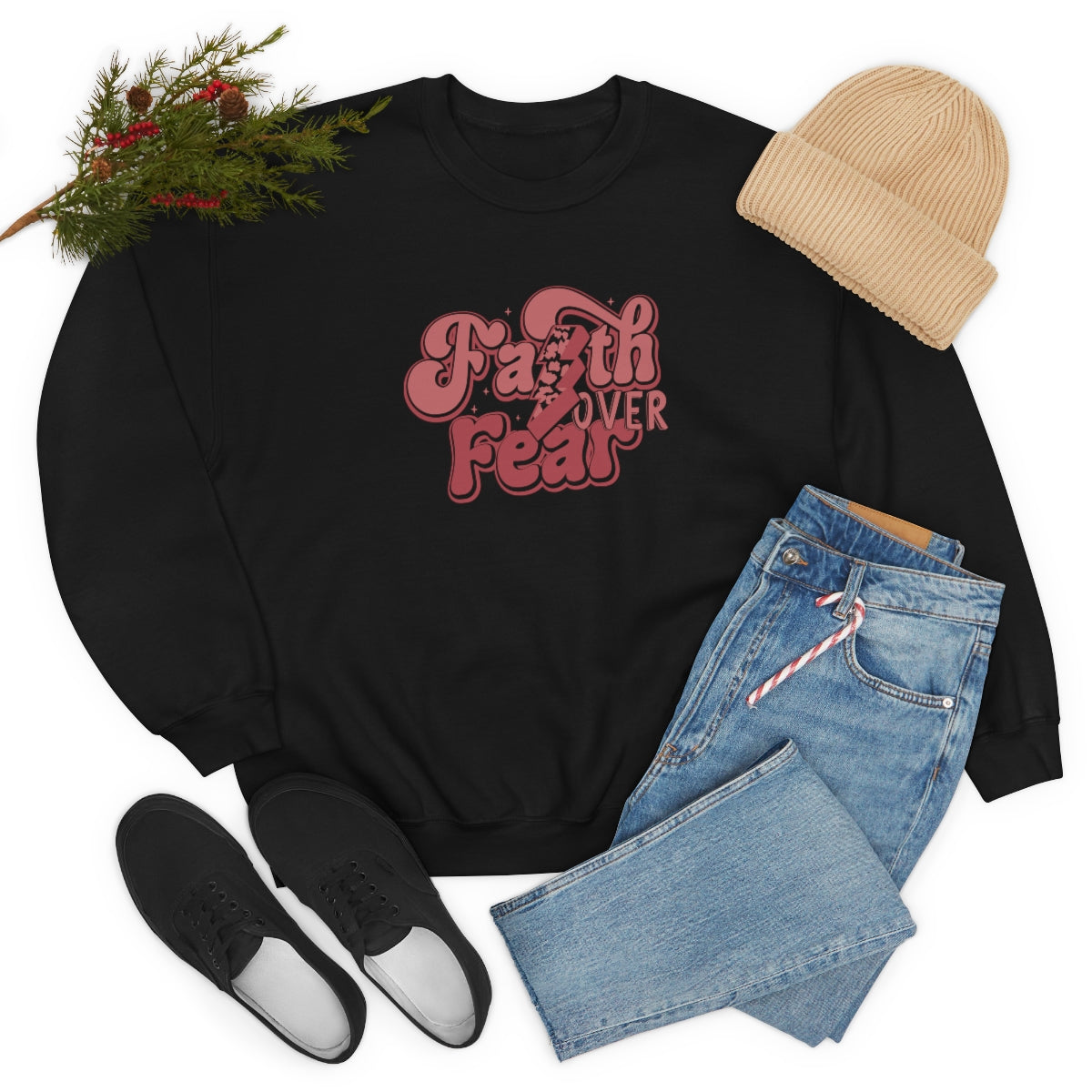 Faith Over Fear Crewneck Sweatshirt