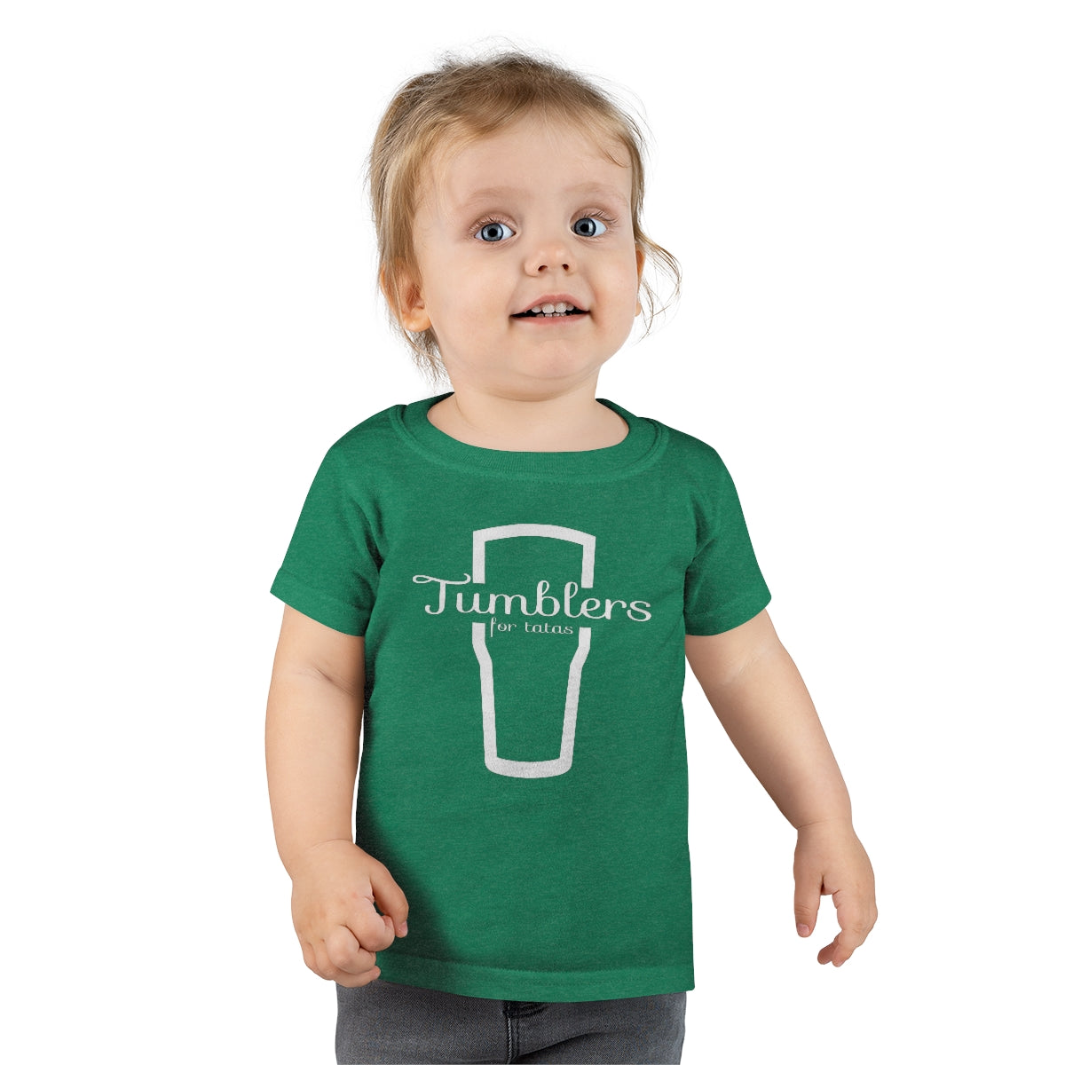 Tumblers for Tatas Toddler T-Shirt - White Design