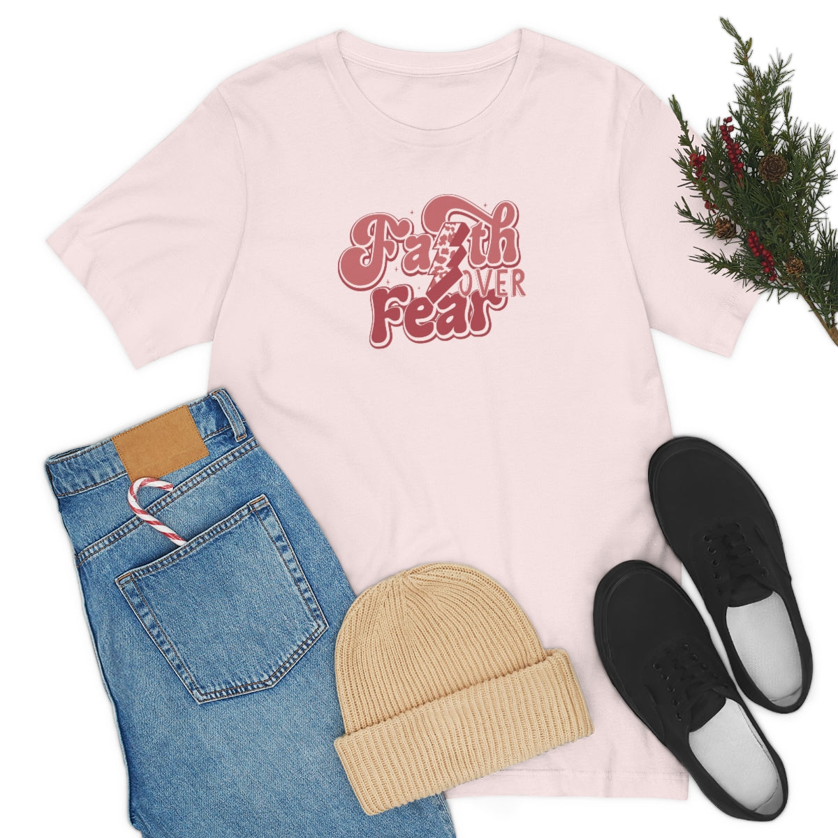 Faith Over Fear Adult T-Shirt - Bella+Canvas