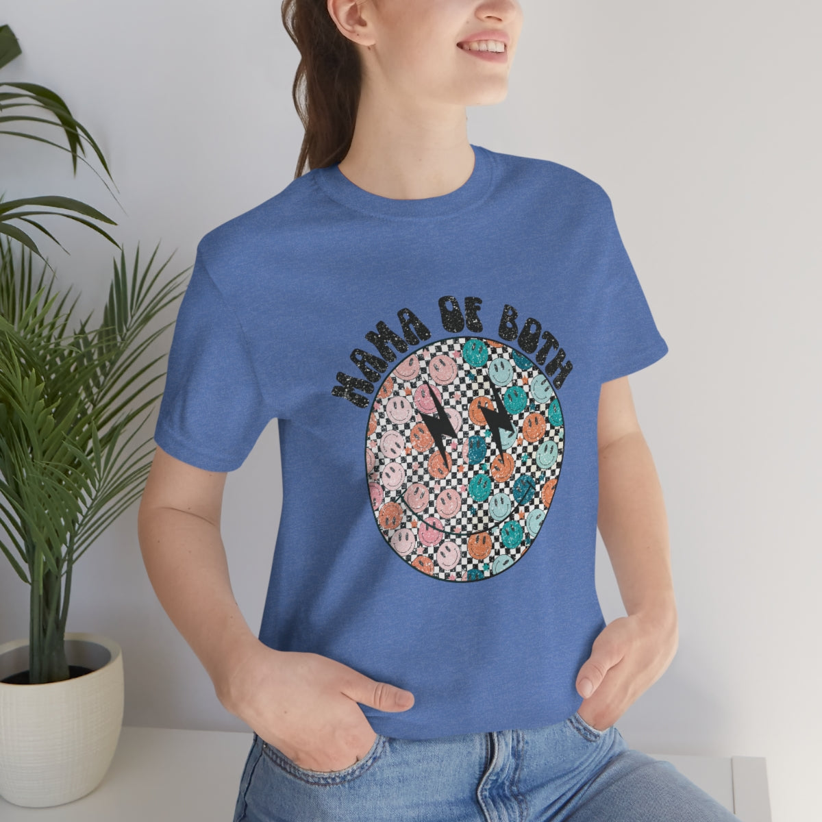 Mama of Both Adult T-Shirt - Bella+Canvas