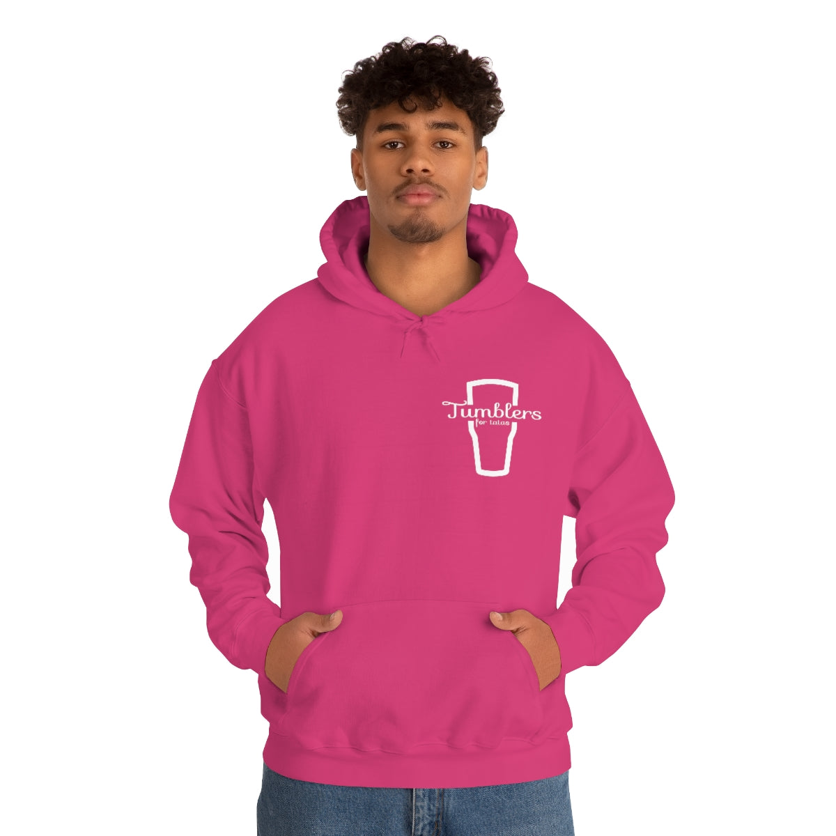 Tumblers for Tatas Hooded Sweatshirt - White Design