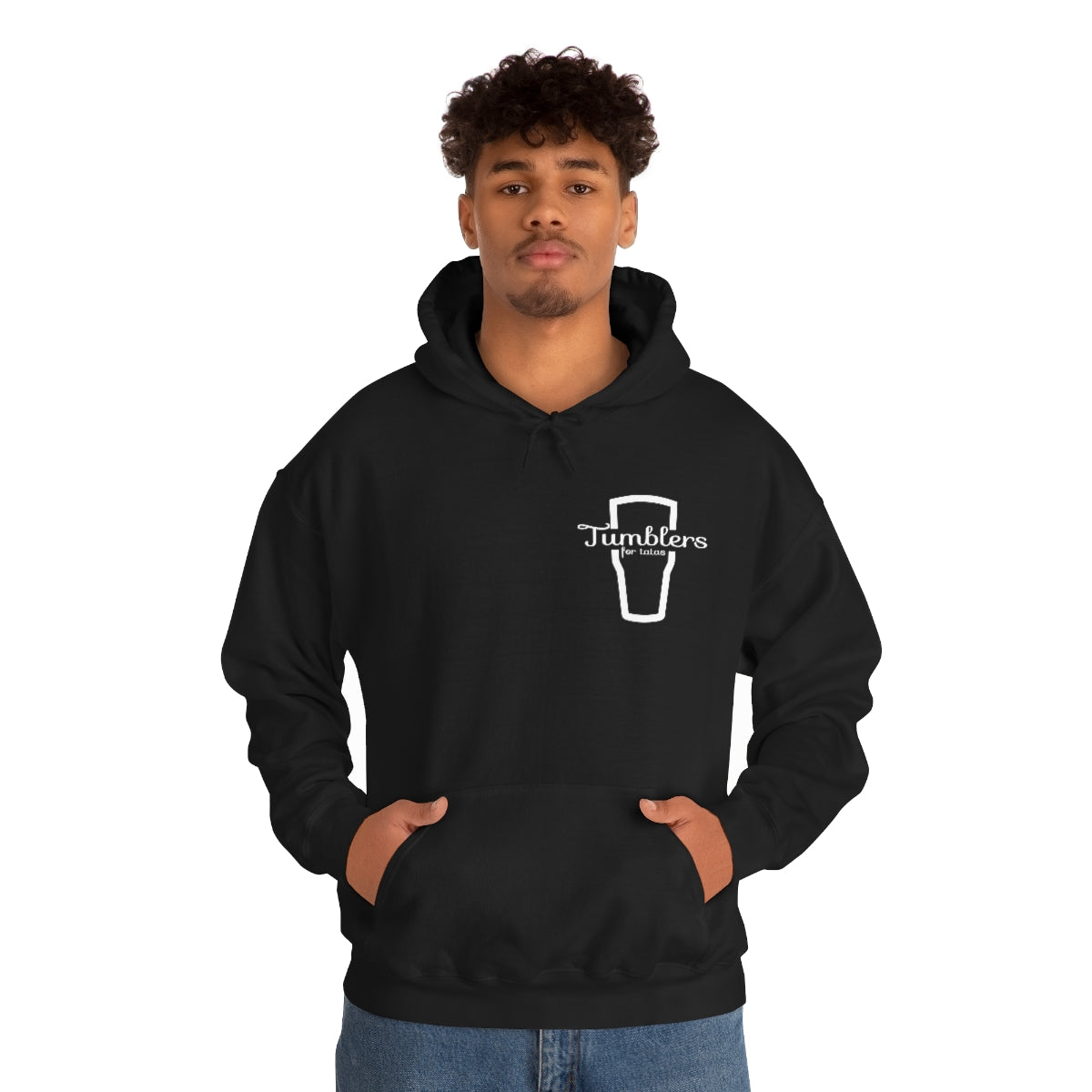 Tumblers for Tatas Hooded Sweatshirt - White Design