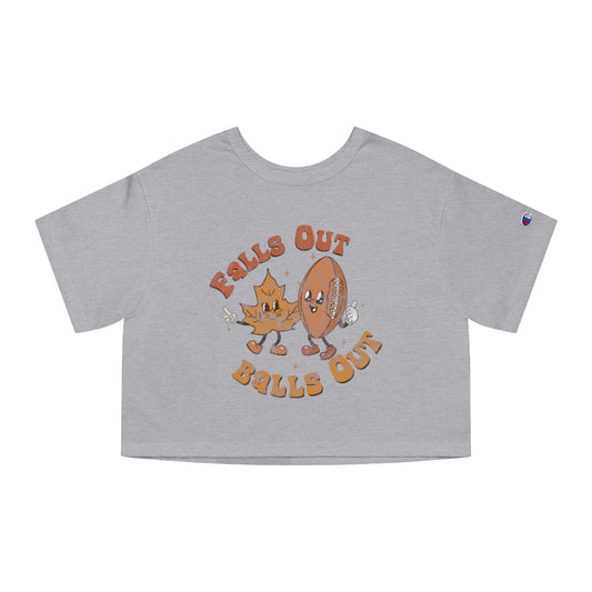 Falls Out Balls Out Women's Cropped T-Shirt