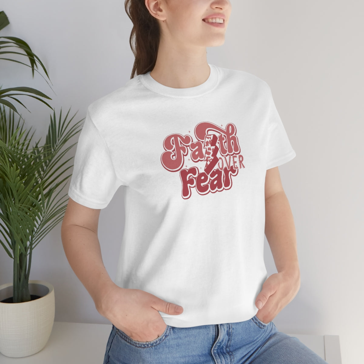 Faith Over Fear Adult T-Shirt - Bella+Canvas