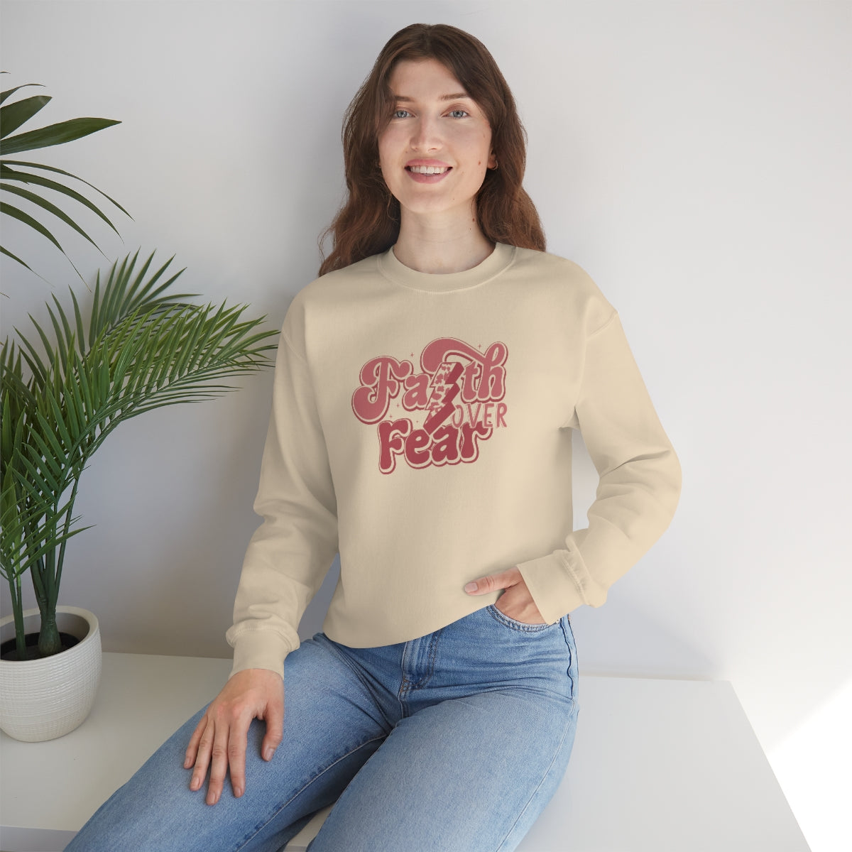 Faith Over Fear Crewneck Sweatshirt