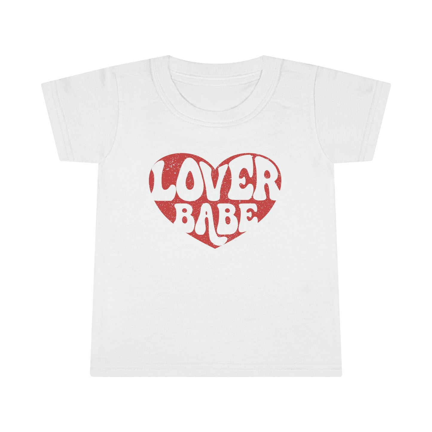 Red Distressed Lover Babe Toddler T-Shirt