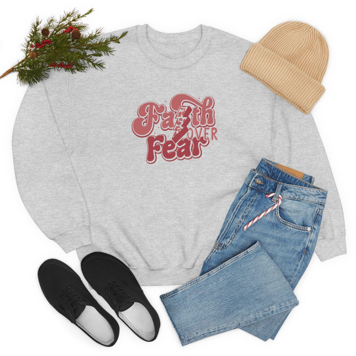 Faith Over Fear Crewneck Sweatshirt