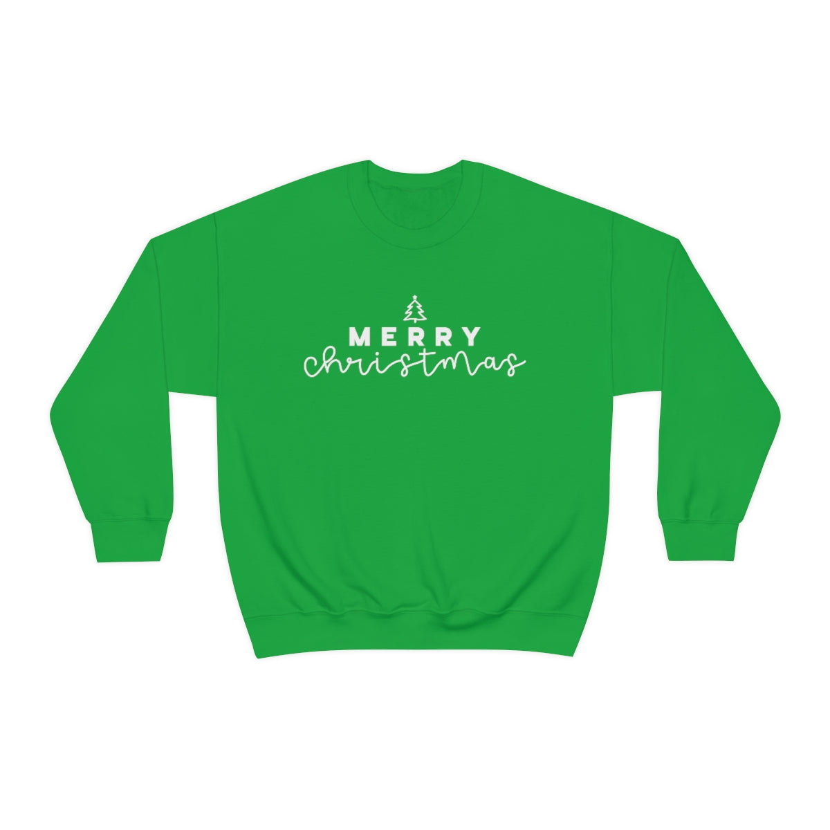 Merry Christmas Crewneck Sweatshirt - White