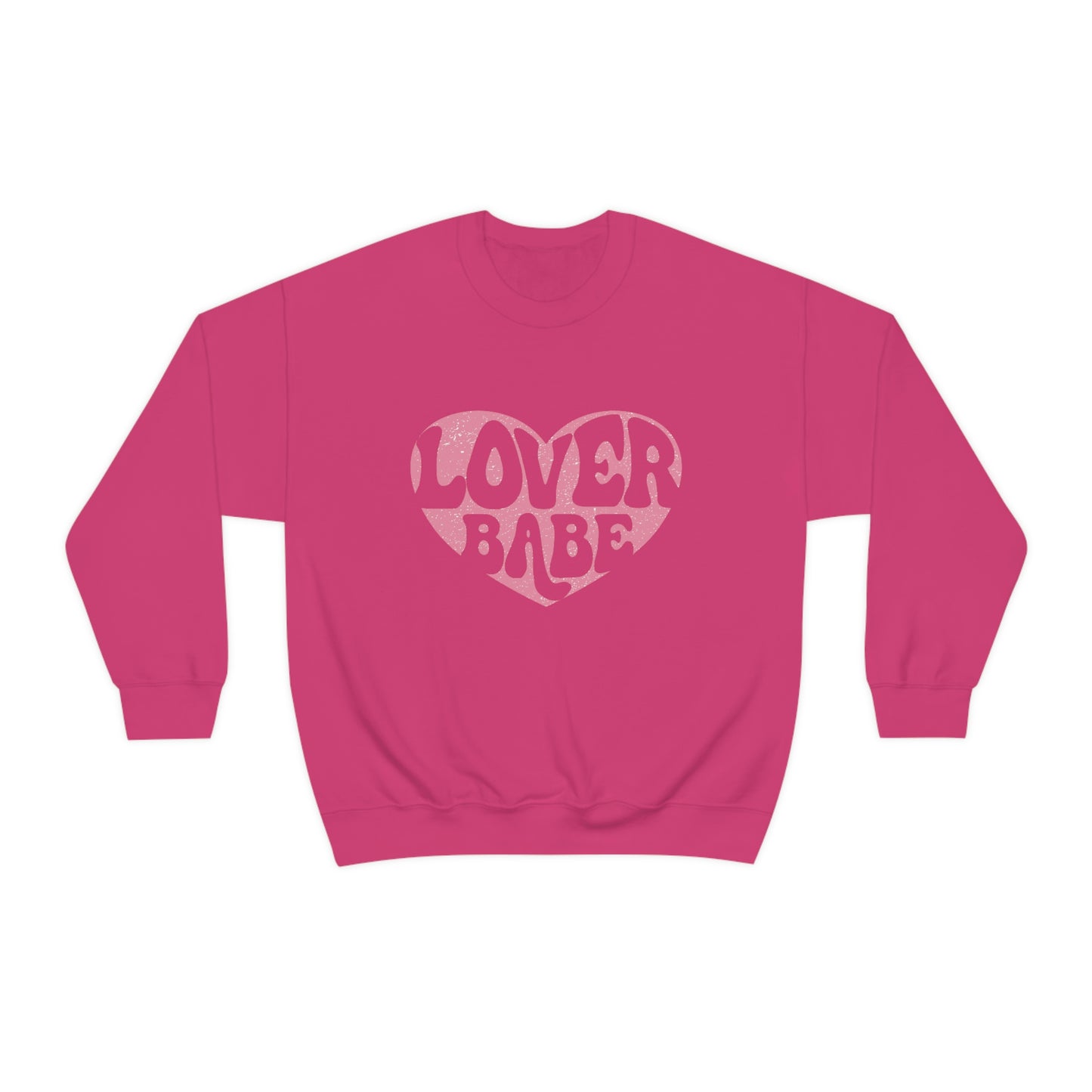 Pink Lover Babe Adult Crewneck Sweatshirt