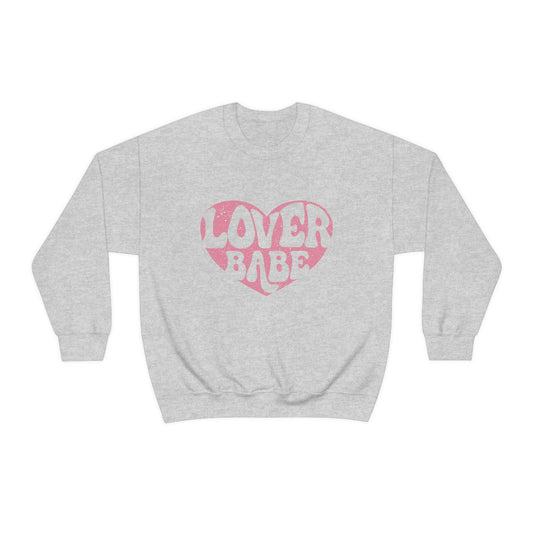 Pink Lover Babe Adult Crewneck Sweatshirt