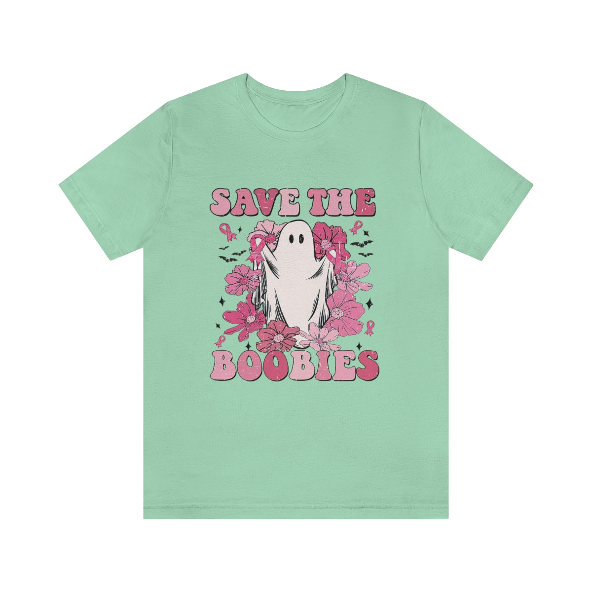 Save the Boobies Adult T-Shirt - Bella+Canvas