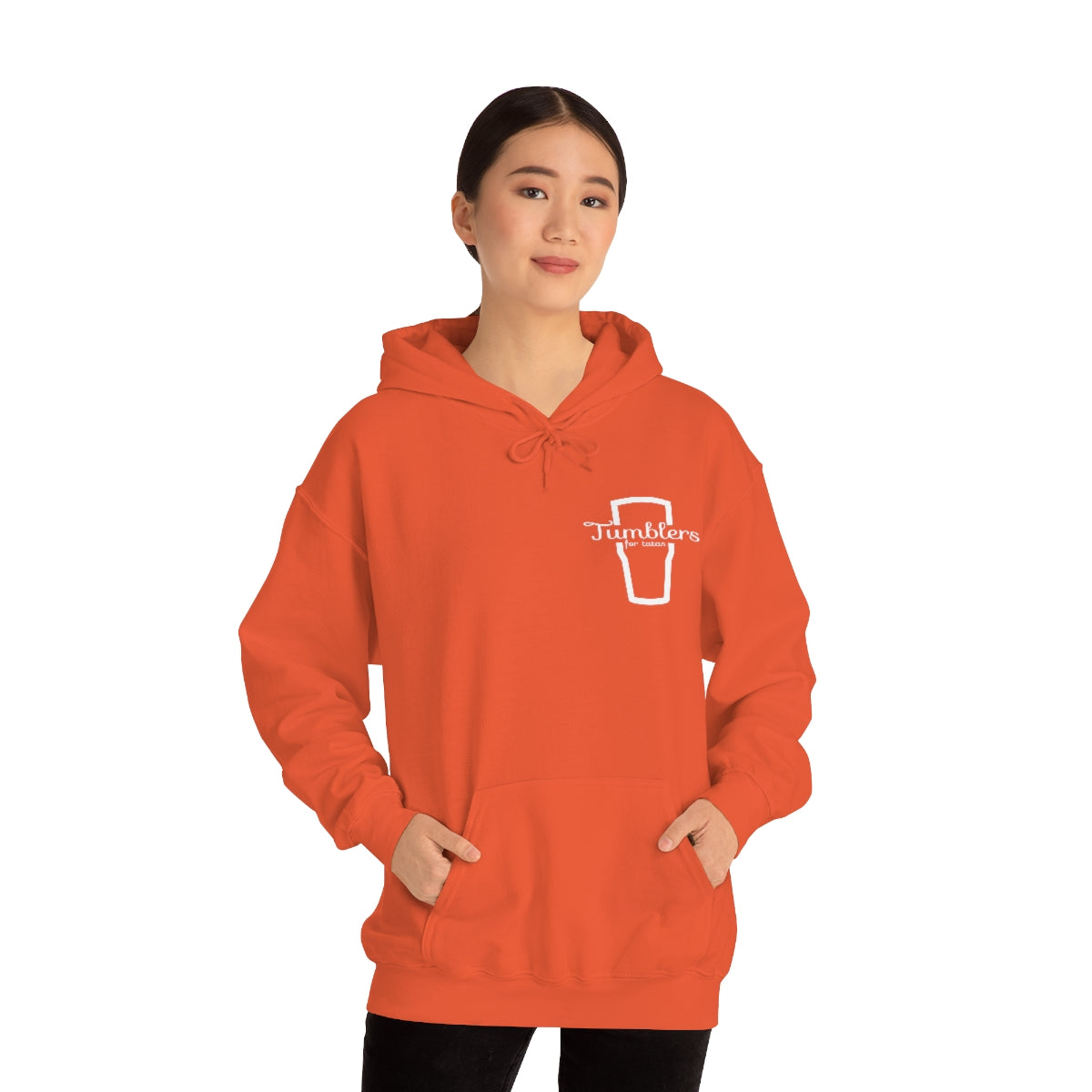 Tumblers for Tatas Hooded Sweatshirt - White Design