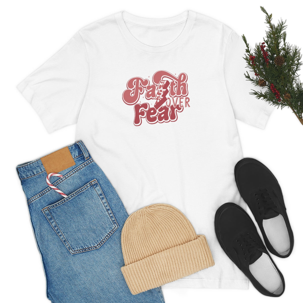 Faith Over Fear Adult T-Shirt - Bella+Canvas