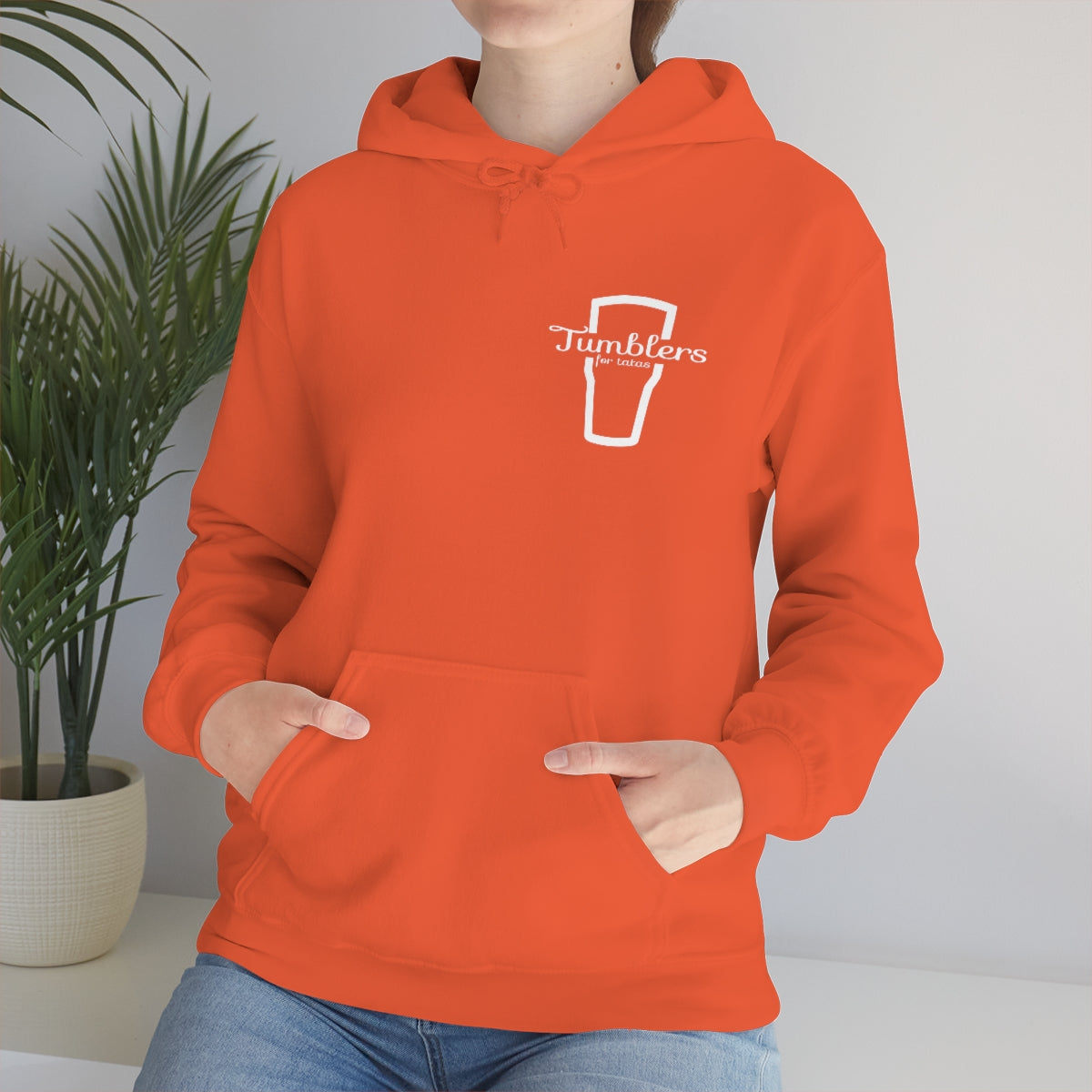 Tumblers for Tatas Hooded Sweatshirt - White Design