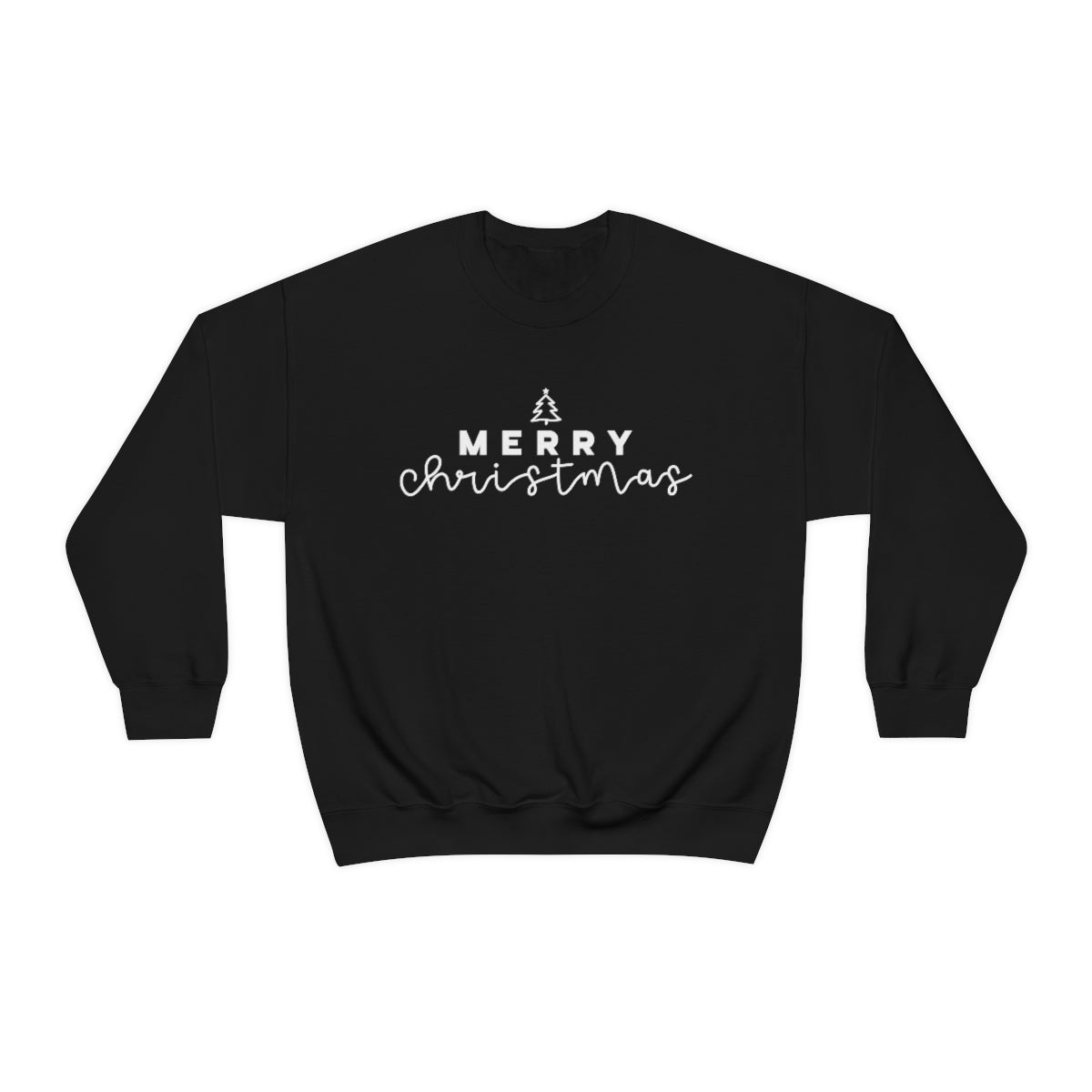 Merry Christmas Crewneck Sweatshirt - White