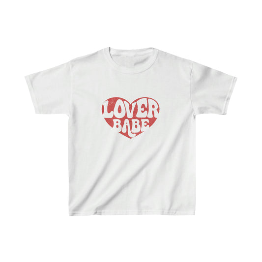 Red Distressed Lover Babe Kids T-Shirt