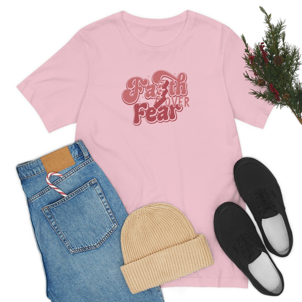 Faith Over Fear Adult T-Shirt - Bella+Canvas