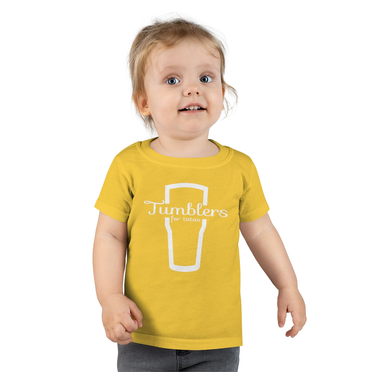 Tumblers for Tatas Toddler T-Shirt - White Design