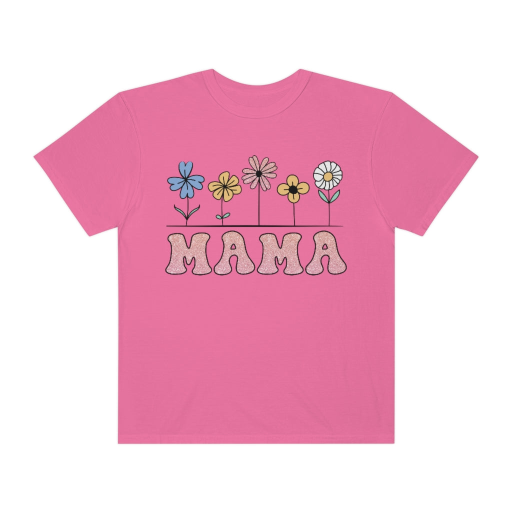 Flower Mama Adult T-Shirt - Comfort Colors