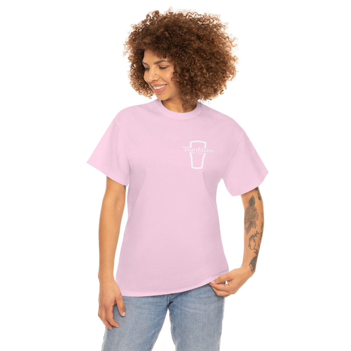 Tumblers for Tatas Adult T-Shirt - White Design