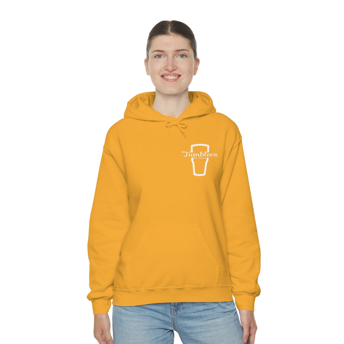 Tumblers for Tatas Hooded Sweatshirt - White Design