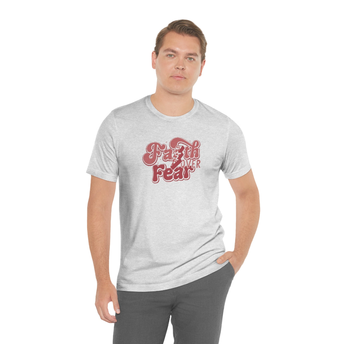 Faith Over Fear Adult T-Shirt - Bella+Canvas